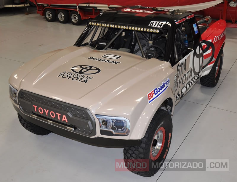 Así luce el Toyota Tacoma previo a la competencia del sábado.