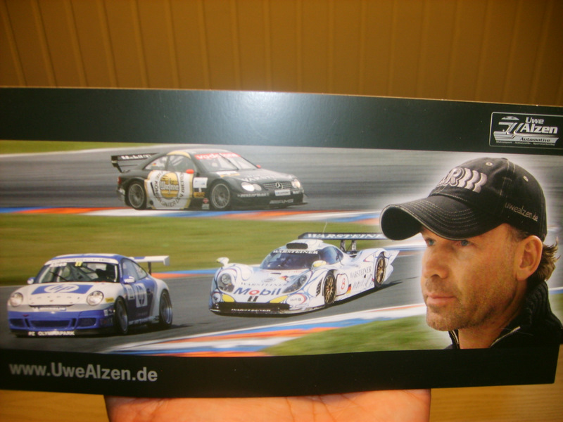 Cards de Uwe Alzen, conmemorando sus carreras con el famoso 911 GT1, DTM y Porsche CUP