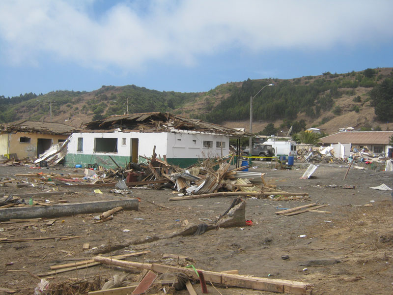 La comisaría de Llico, quedaba en la orilla de la playa