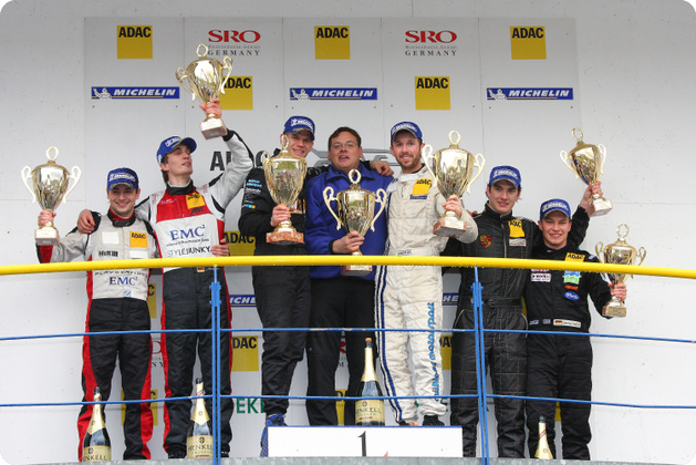 TIM Bergmeister, Bernhard Muehlner y Rene Rast.