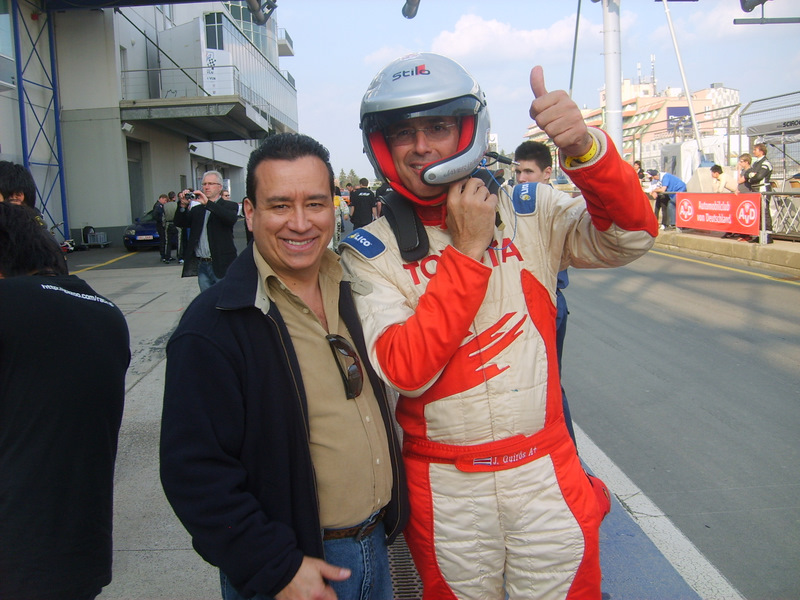 JK y Javier en las practicas