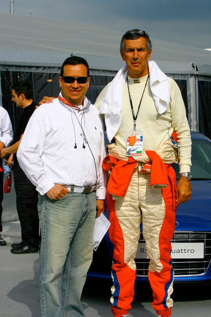 JK y Javier en los paddock Nurburgring Foto Armando Calderon, jajaja