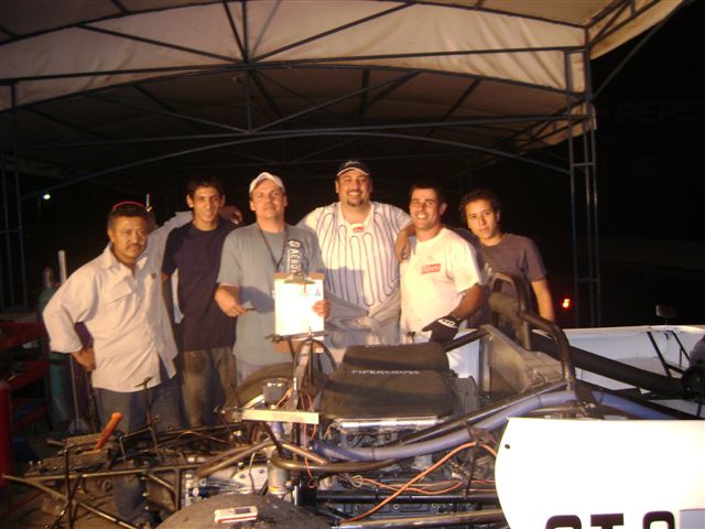 Team Khajavi Motorsport in the pits at midnight!