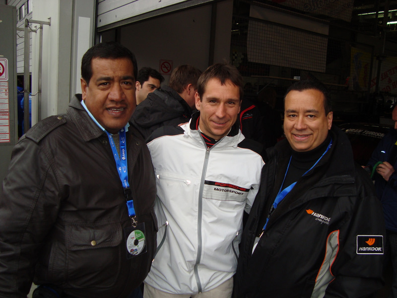 con Wolf Henzler (piloto Porsche)