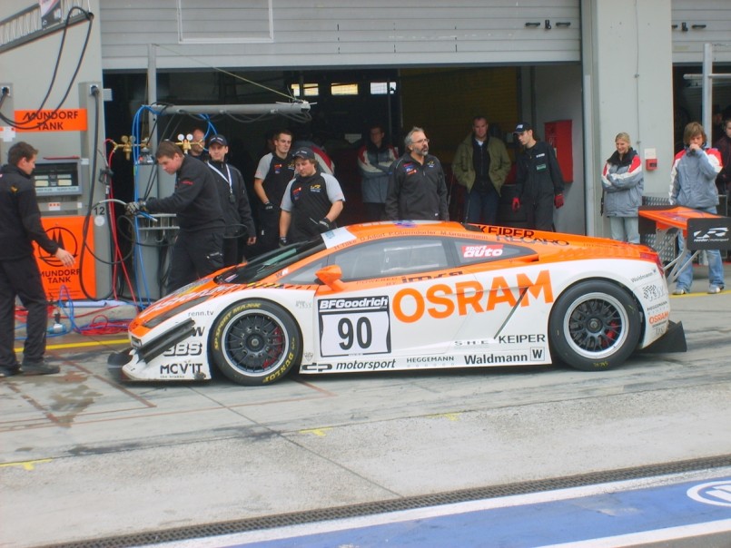 Tercer lugar de clasificacion. Lamborghini Gallardo. Adorf y Tilke.