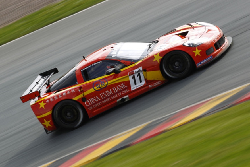 El Corvette de Selleslagh Racing tiene el apoyo de una entidad bancaria China.