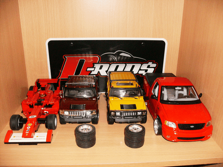 Ferrari F1,Hummers, Ford F150