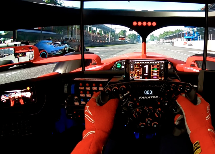 Espectacular video a bordo de un Ferrari F1 virtual